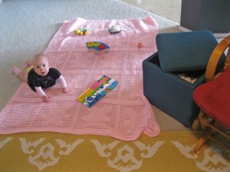 ottoman in living room baby toys